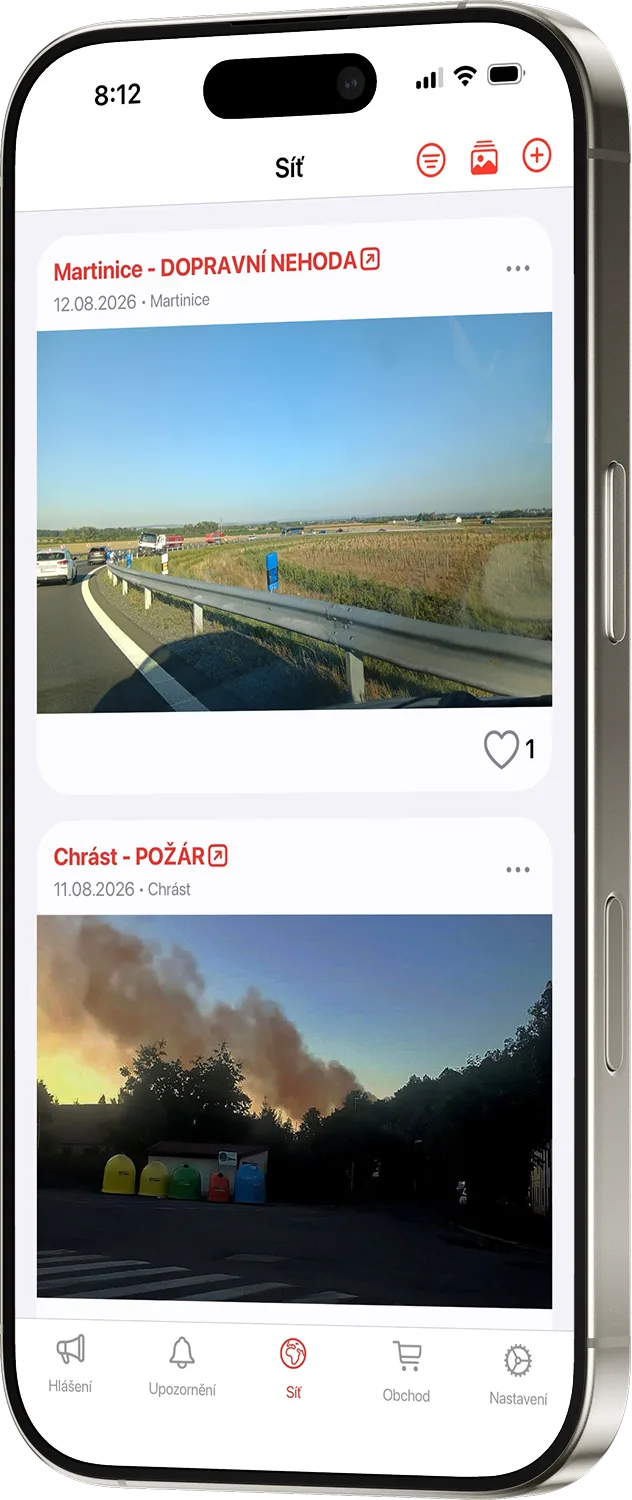FireAlarm today — the social feed with photos from call-outs